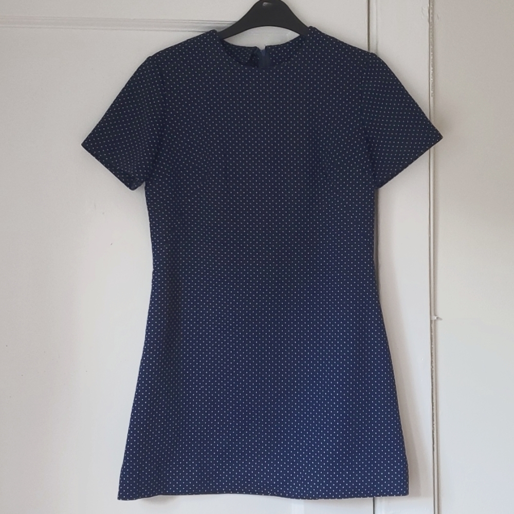 VINTAGE polka dot homemade tunic top